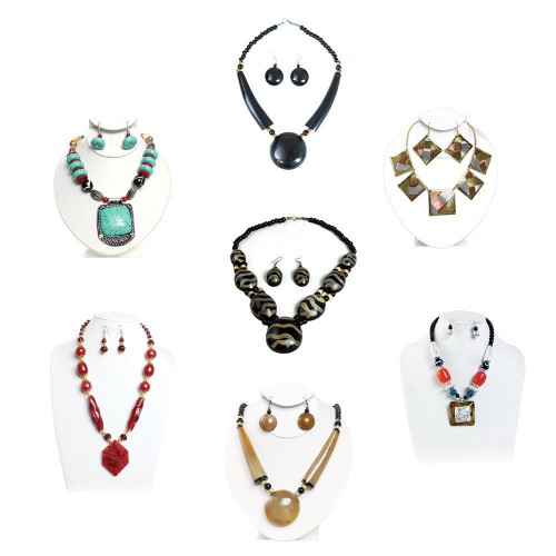Best Set Of 7 African Jewelry Sets, Assorted Necklace Sets
