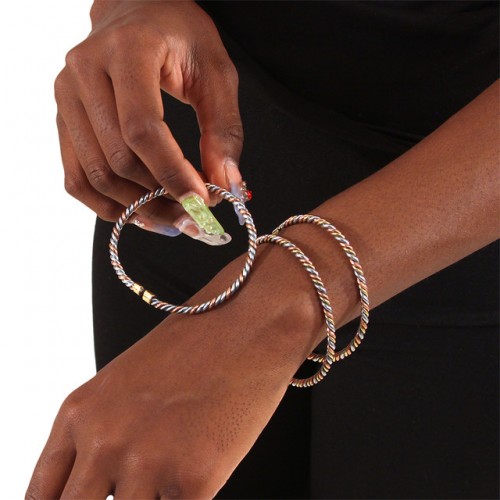Best Set Of 3 Kenyan Metal Twist Bracelets