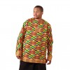 Kente Print Long Sleeve Dashiki Kente Print Long Sleeve Dashiki